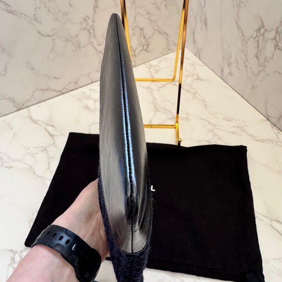 Chanel Gabrielle clutch in quilted tweed and calfskin leather - Picture 10 of 12